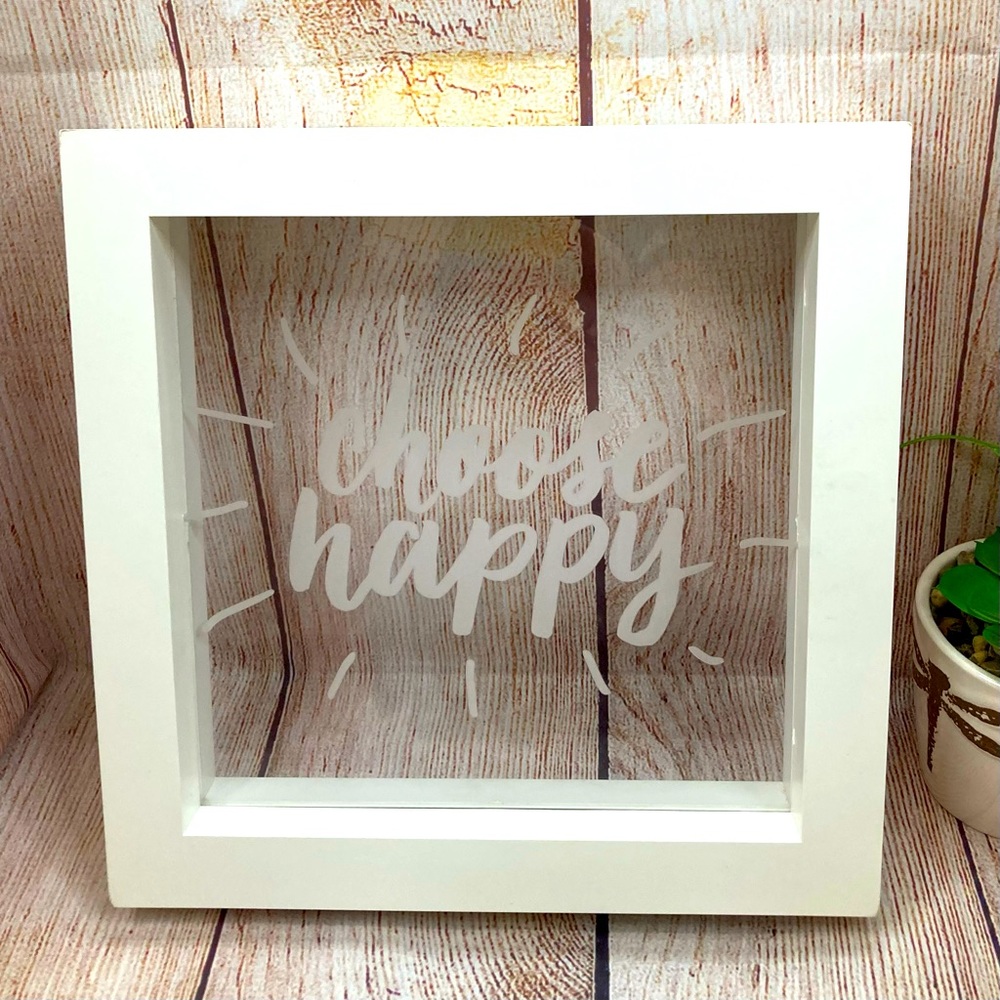 Room Essentials CHOOSE HAPPY LED Light Box